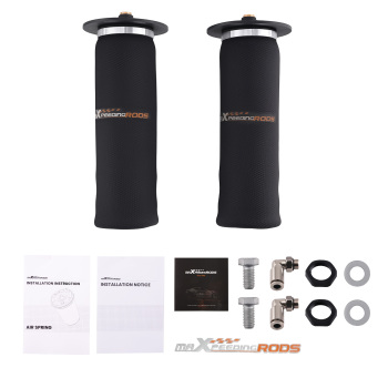 2X Rear Air Suspension Spring Sleeve Shock Bags LR compatible for Chevy Dodge Sierra 1500