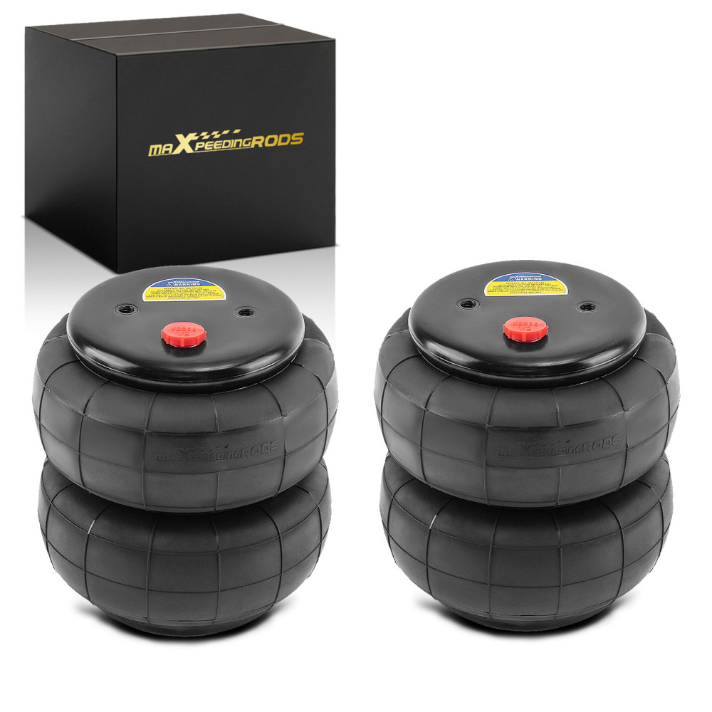 2x Universal Air Spring D2600 Bag 2600lbs compatible for GMC Silverado Compatible for Sierra 1500 SUV
