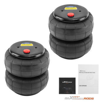 2X 2600lbs 1/2Npt Port Air Spring Universal Shock Absorber for Truck Suspension 