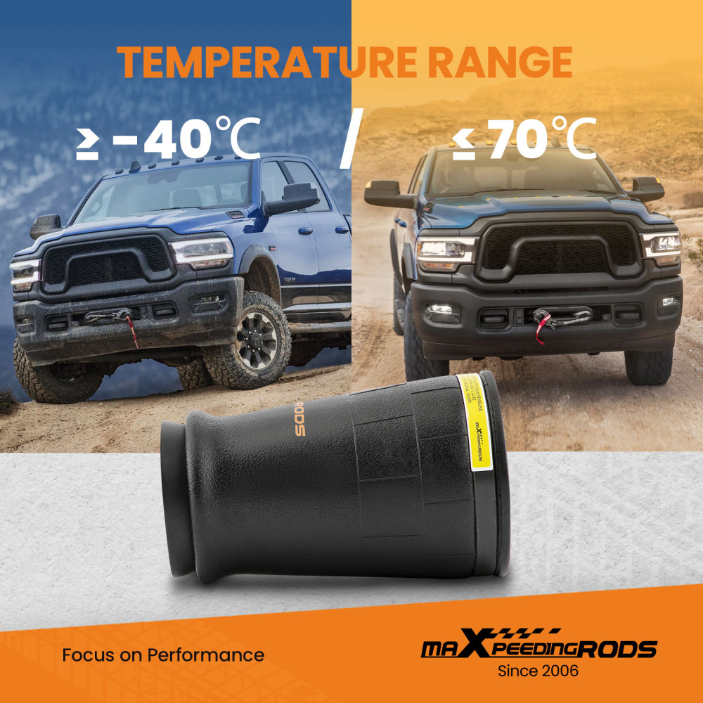 1X Heavy Duty Air Spring Bag Suspension for 1/4 NPT W21-760-9000 1500lb