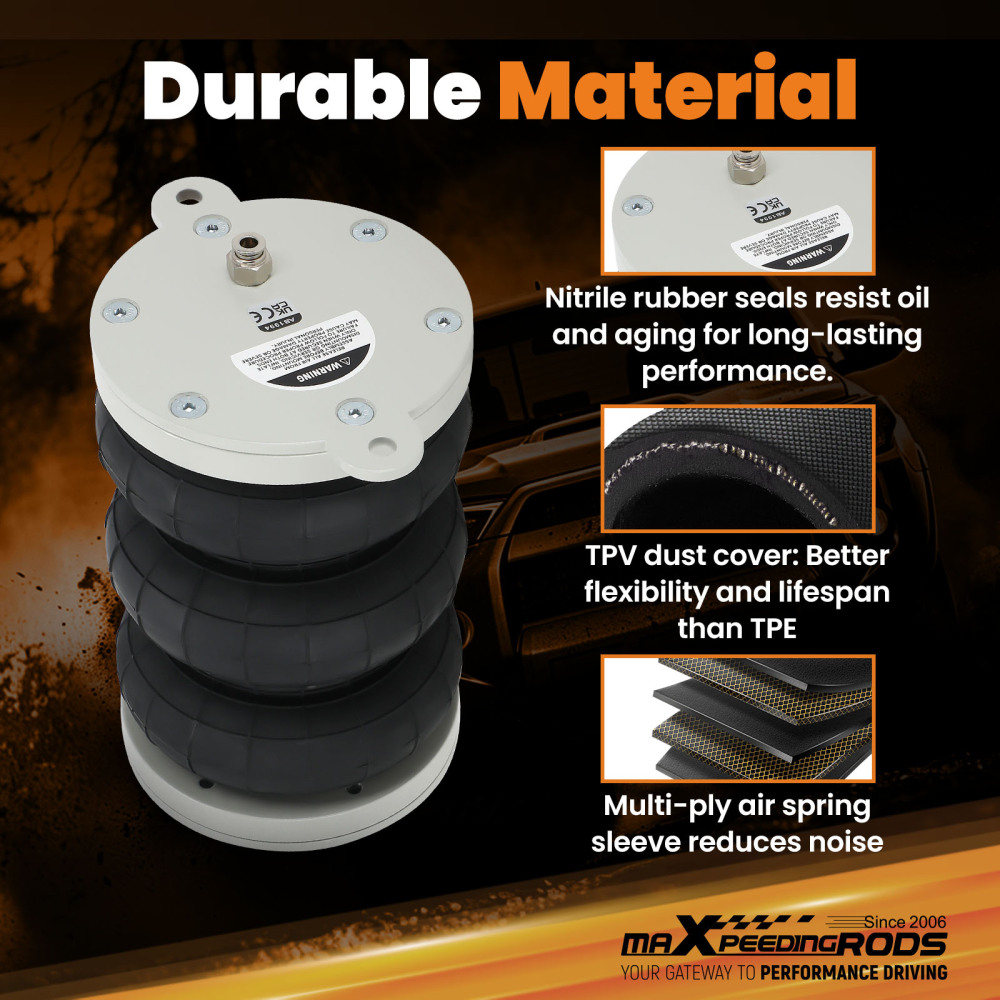 2X Suspension pneumatique compatible pour Fiat Ducato Z6 Citreon Jumper compatible pour Peugeot Boxer 1994-