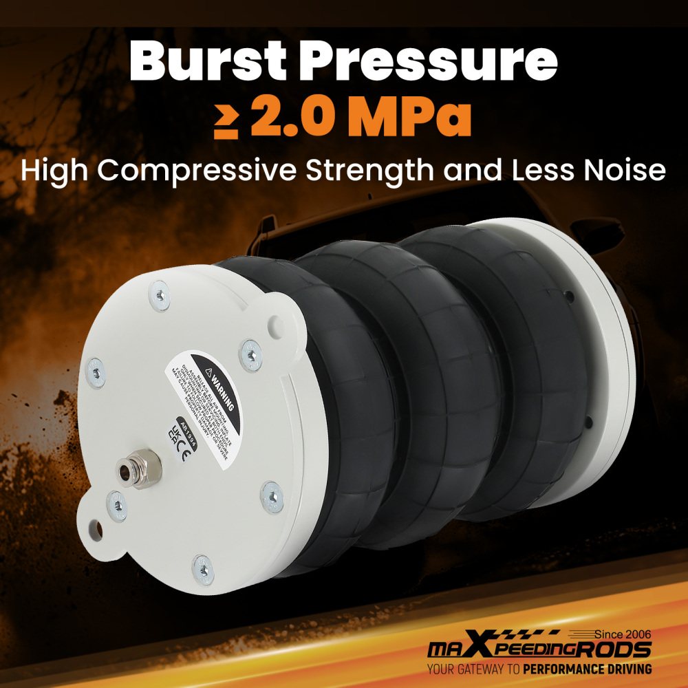 2X Suspension pneumatique compatible pour Fiat Ducato Z6 Citreon Jumper compatible pour Peugeot Boxer 1994-