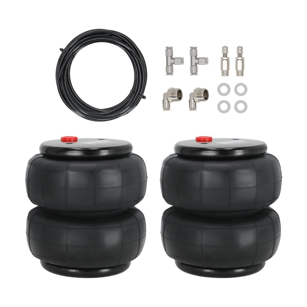 2x Standard 2600lbs Air Spring Suspension Bags Heavy Duty 3/8-16UNC Install Hole