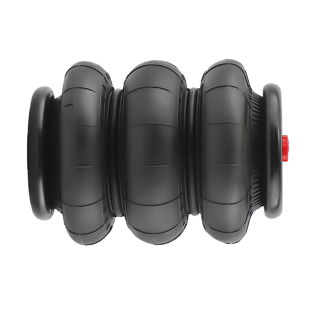 2 Packs Air Ride Triple Bellow Bag 2600lb 1/2npt Single Port Heavy Duty