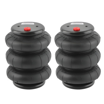 2 Packs Air Ride Triple Bellow Bag 2600lb 1/2npt Single Port Heavy Duty