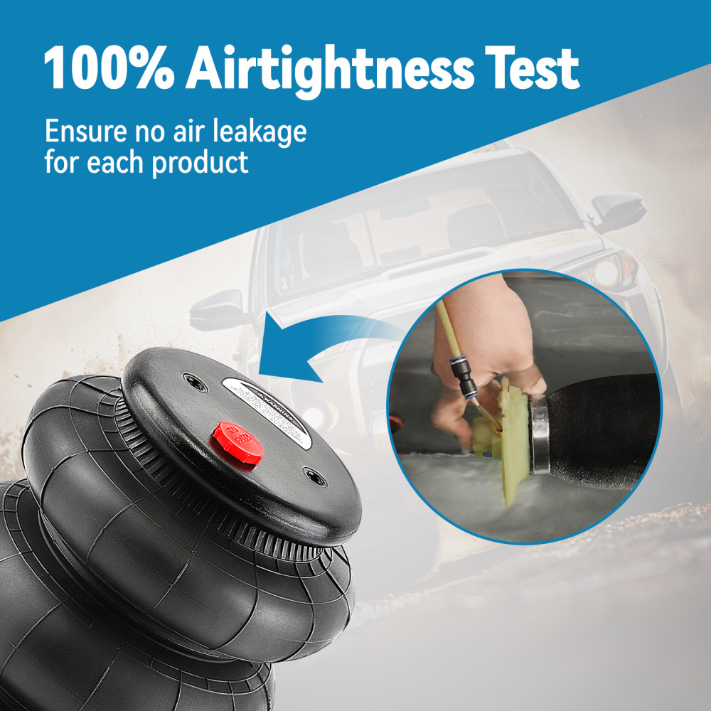 2 Packs Air Ride Triple Bellow Bag 2600lb 1/2npt Single Port Heavy Duty