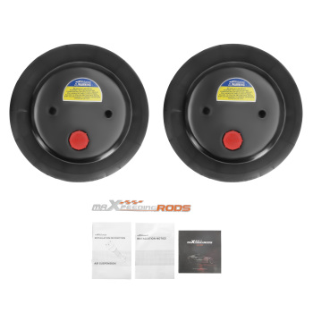 2X Triple Bellows 2600 lbs Air Suspension Standard for Light Duty compatible for Mini-Trucks