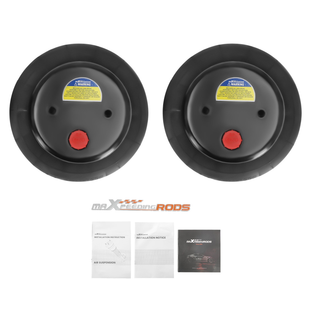 2x Borsa a sospensione pneumatica Triple Bellows 2600LBS compatibile per Mini-Trucks