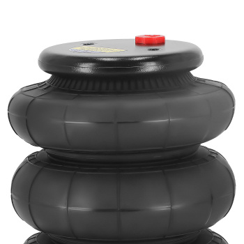 Pair Triple Bellow 2600 Bags 1/2npt Single Port Air Ride Springs Bag Suspension