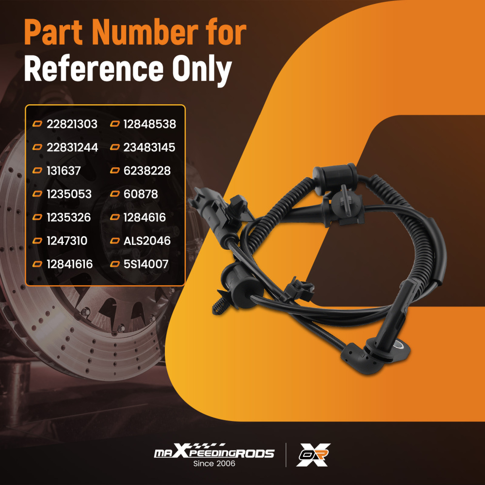 ABS Sensore Anteriore compatibile per Opel Insignia A/Insignia A L4 V6 22821303 22831244