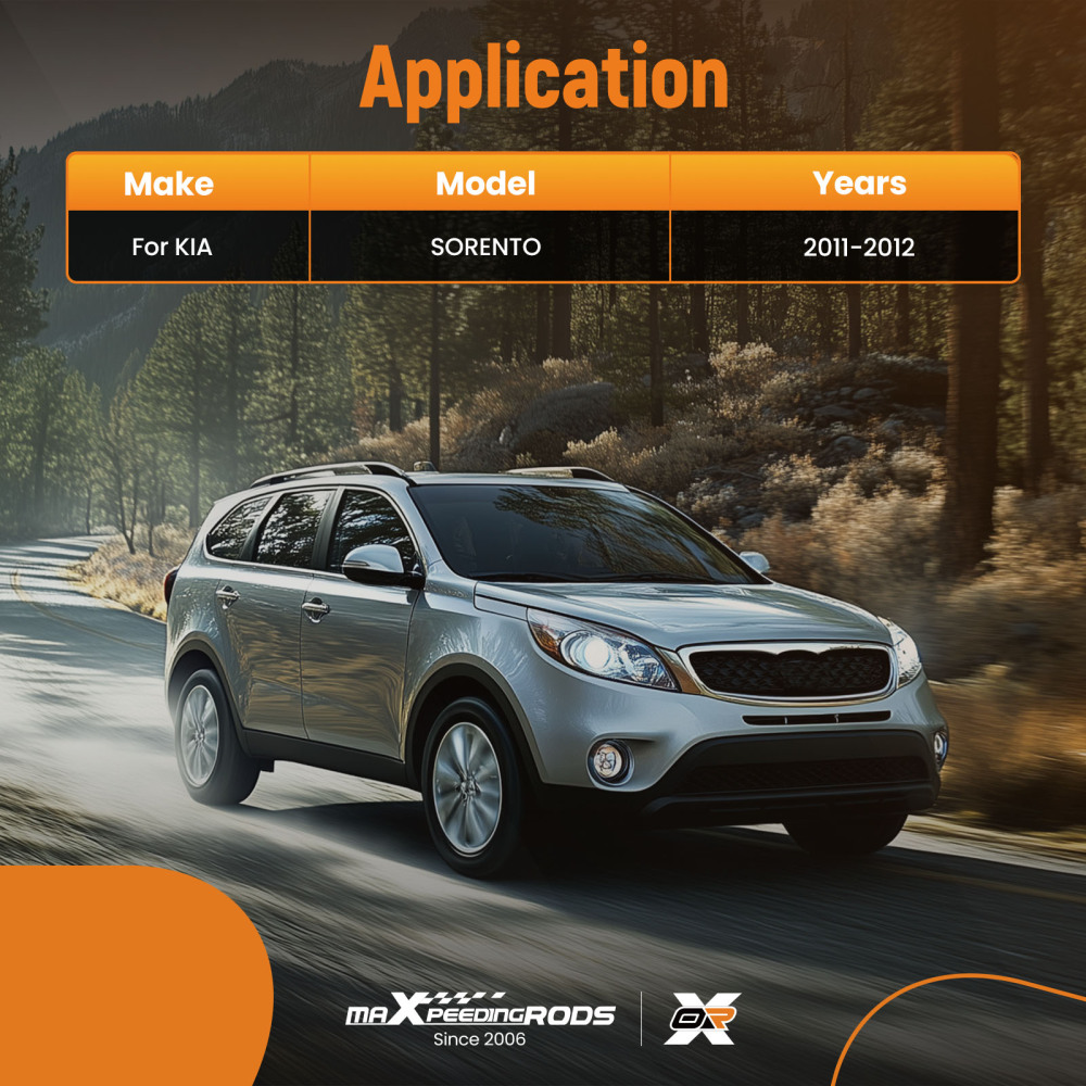 ABS Wheel Speed Sensor Front compatible for KIA SORENTO 2011-2012 20845044 ABS0566 2PCS