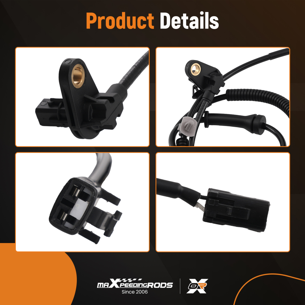 ABS Wheel Speed Sensor Front compatible for KIA SORENTO 2011-2012 20845044 ABS0566 2PCS