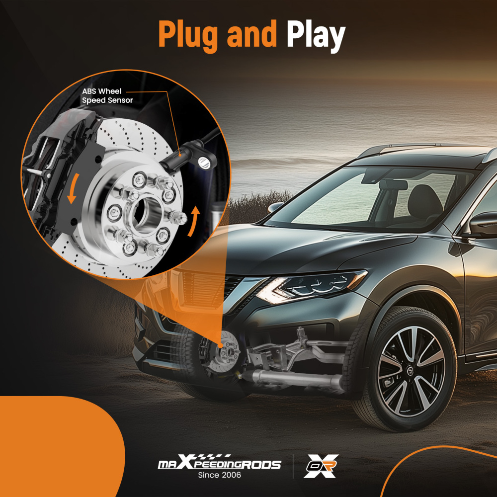 ABS Speed Sensor compatible for Mini Cooper R50 R53 One 2001-2006 34526756384 0986594536