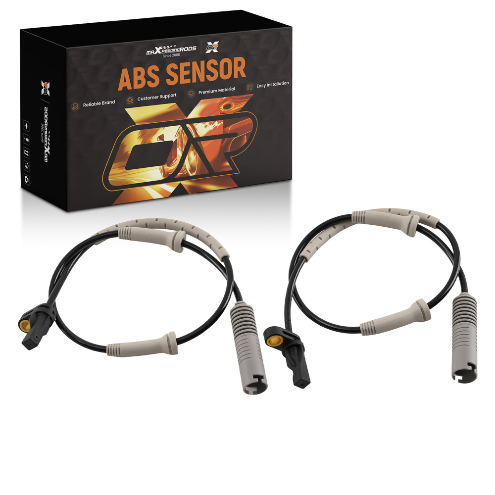 2pcs ABS Speed Sensor Front LR compatible for BMW 325i 328i 330i E90 2006-2011 34526870075