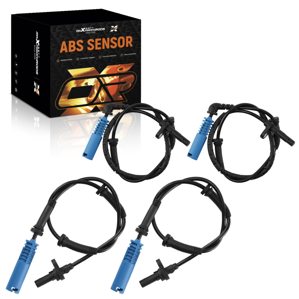 ABS Speed Sensor compatible for BMW 525I 528I 530I 535I 545I 550I 34526771702 Set 4