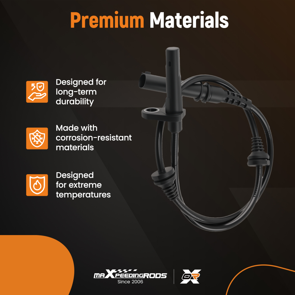 ABS Speed Sensor Front compatible for BMW X5 E70 F15 X6 E71 E72 F16 2006-2019 34526771776