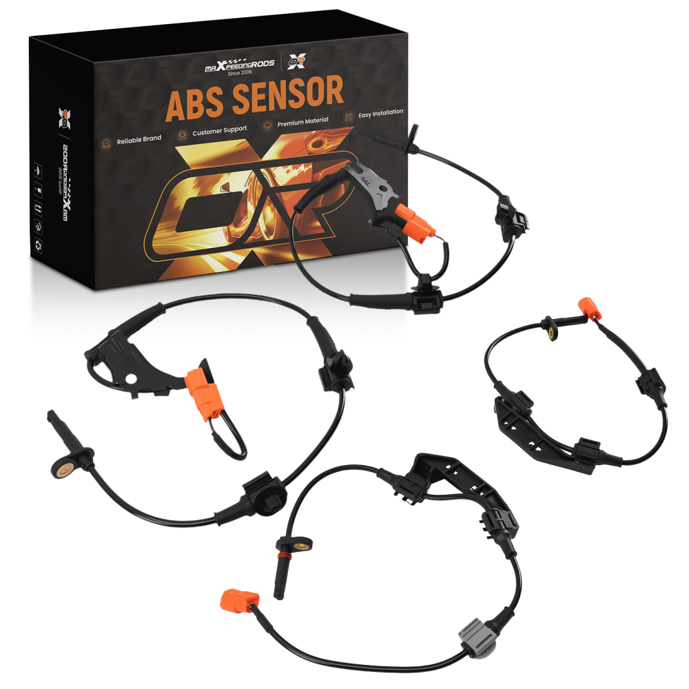 Set of 4 ABS Wheel Speed Sensor Front Rear Left Right compatible for Honda CR-V 2002-06