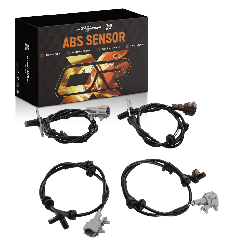 4x FrontRear ABS Wheel Speed Sensor compatible for Nissan Frontier 2005-2019 47910-EA025