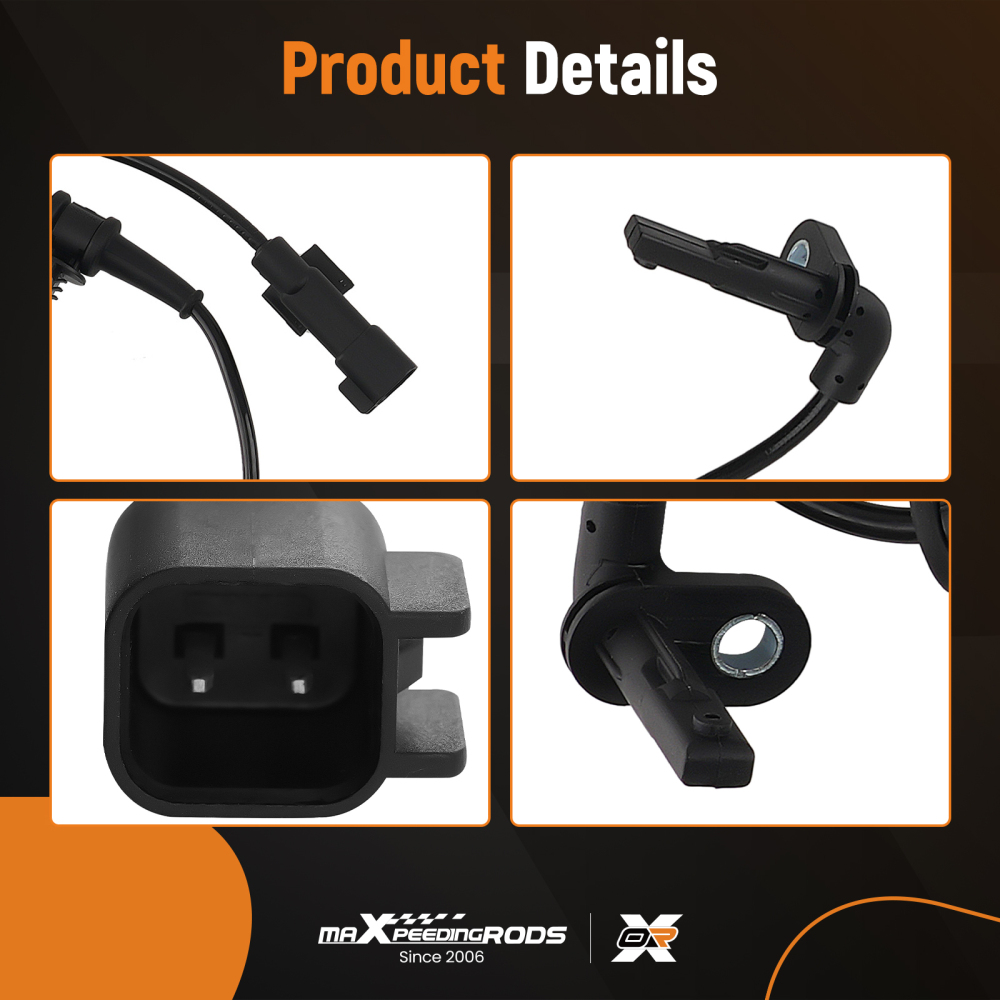 2pc ABS Sensor Front compatible for Chevy Cruze 2011-2014 Volt 2011-15 13329258