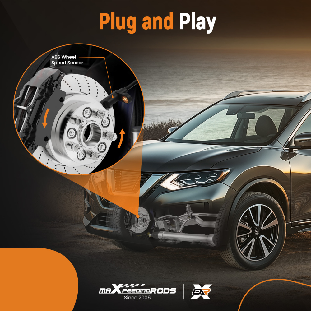 2Pcs ABS Wheel Speed Sensor Front compatible for Nissan Altima Maxima ALS2554 SU15526