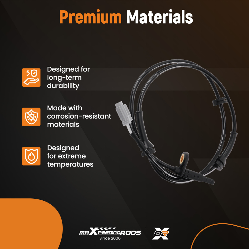 2Pcs ABS Wheel Speed Sensor Front compatible for Nissan Altima Maxima ALS2554 SU15526