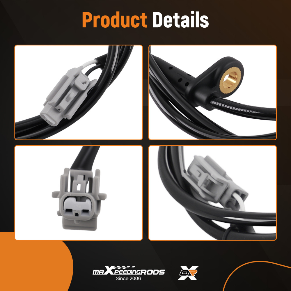 2Pcs ABS Wheel Speed Sensor Front compatible for Nissan Altima Maxima ALS2554 SU15526