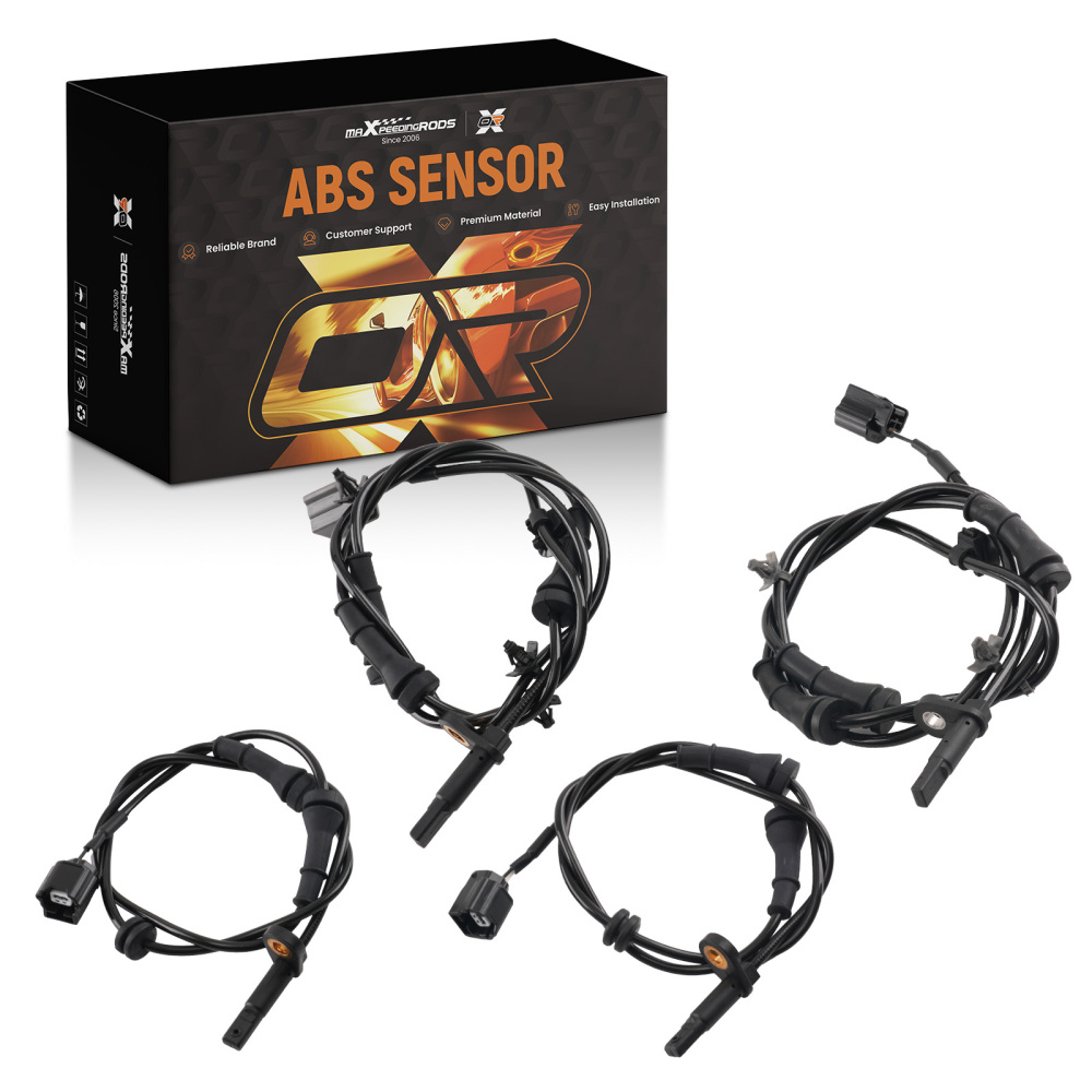 4PC ABS Speed Sensor Front Rear compatible for Nissan Murano 2015-2020 V6 47910-5AA0A Kit