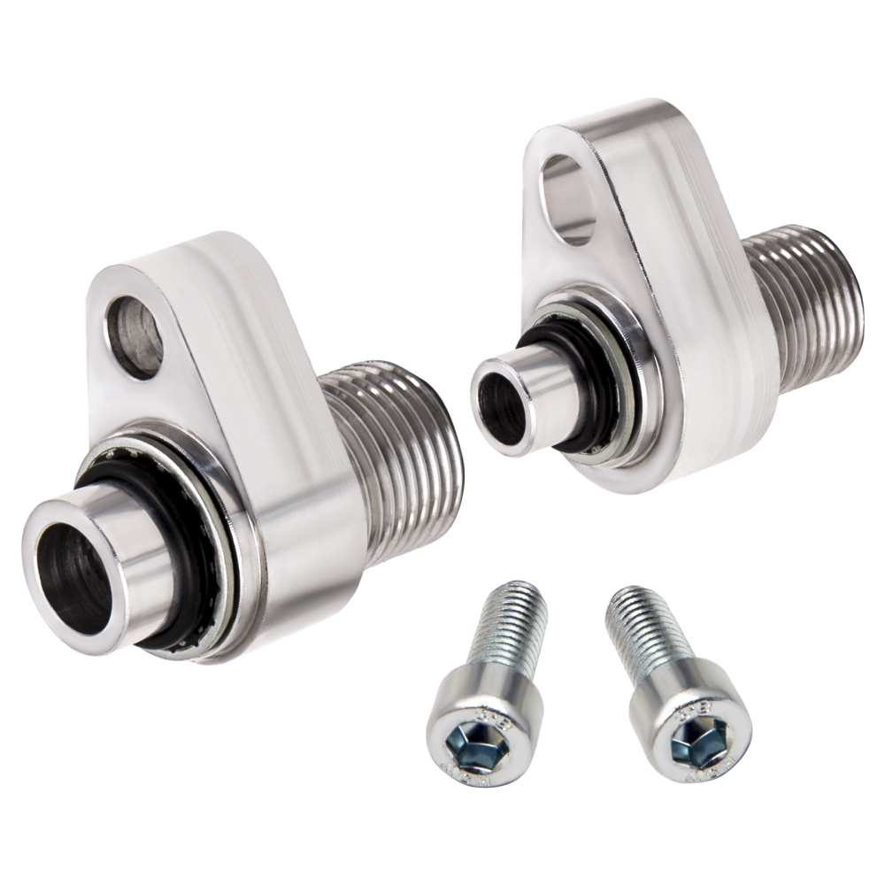 Compatible for AC Compressor Adapter Fittings compatible for 10S17F and 10S20F for LS Engine Swap ADI