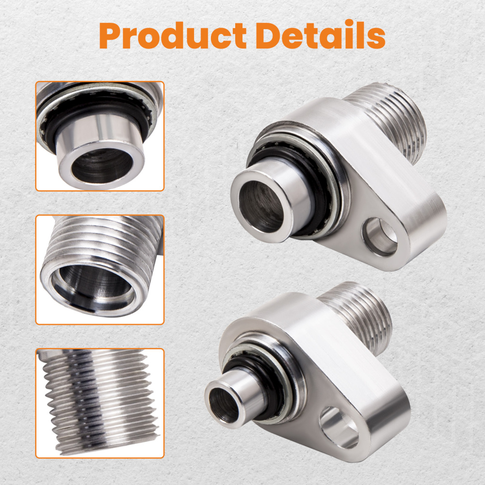 Compatible for AC Compressor Adapter Fittings compatible for 10S17F and 10S20F for LS Engine Swap ADI