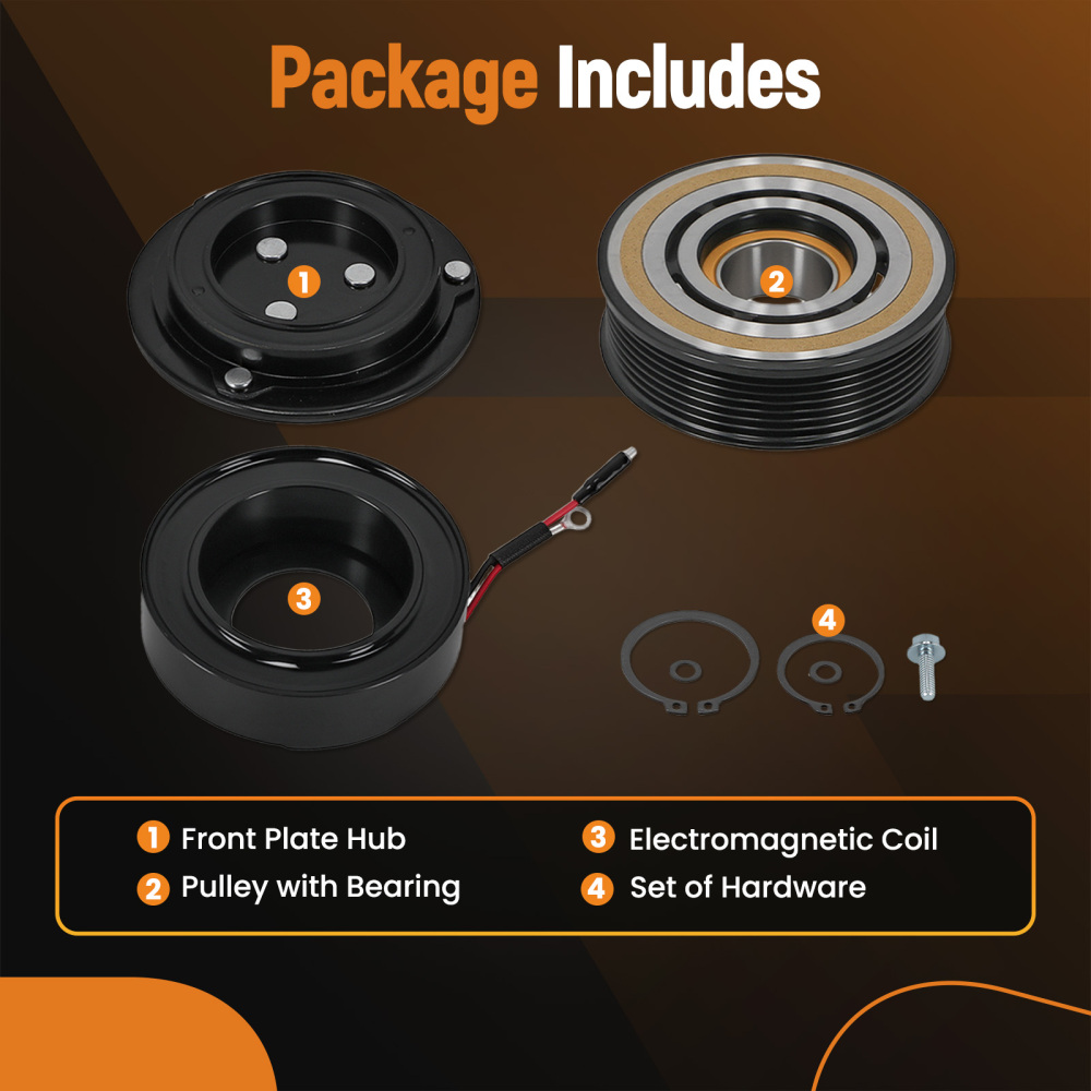 maXpeedingrods Air Conditioner AC Compressor Clutch Kit Compatible for Toyota Tacoma 2005-2015