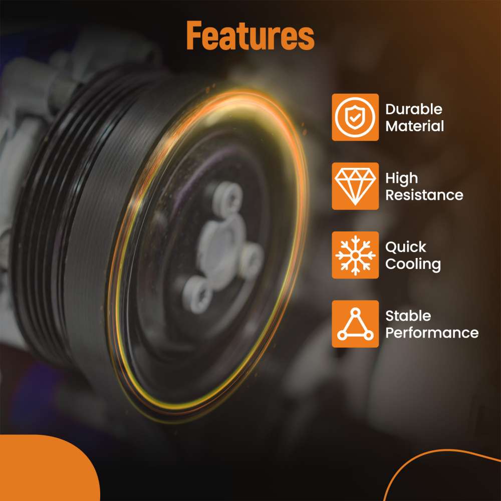 maXpeedingrods AC Compressor Clutch Kit Pulley Bearing Coil Compatible for Chevrolet Silverado 2500 3500 HD