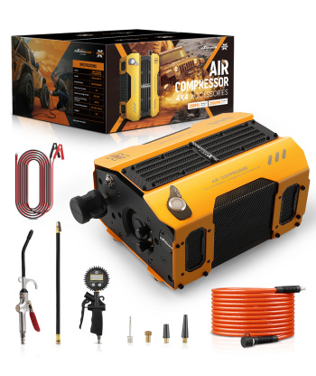 Maxpeedingrods Heavy Duty 12V 4 Cylinder Air Compressor 200L/min Onboard Vehicle