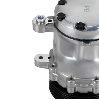 Air Conditioning Compressor For Sanden SD7 HC5005BK 6-Groove Black With Clutch