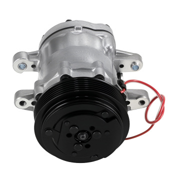Air Conditioning Compressor For Sanden SD7 HC5005BK 6-Groove Black With Clutch