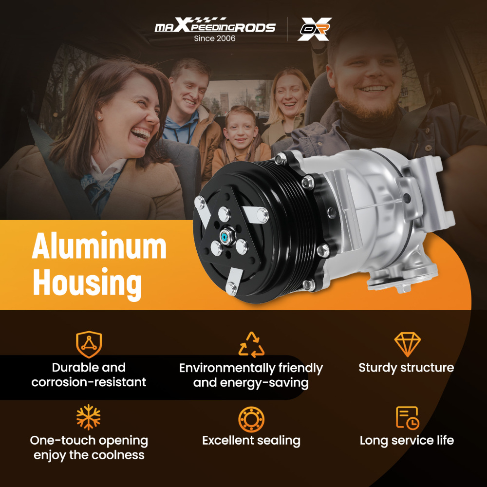 Compatible for AC Compressor w/ Clutch compatible for Chevrolet GMC C1500 C2500 K1500 K2500 K3500 CO20151C