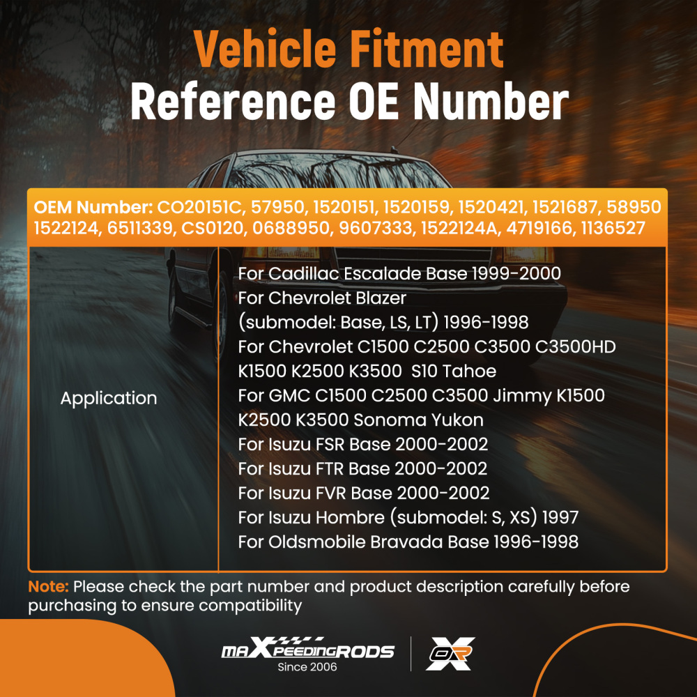 Compatible for AC Compressor w/ Clutch compatible for Chevrolet GMC C1500 C2500 K1500 K2500 K3500 CO20151C