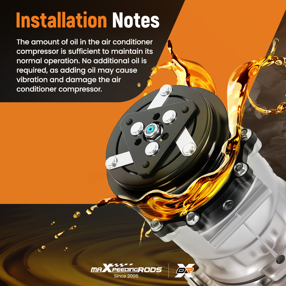 Compatible for AC Compressor w/ Clutch compatible for Chevrolet GMC C1500 C2500 K1500 K2500 K3500 CO20151C