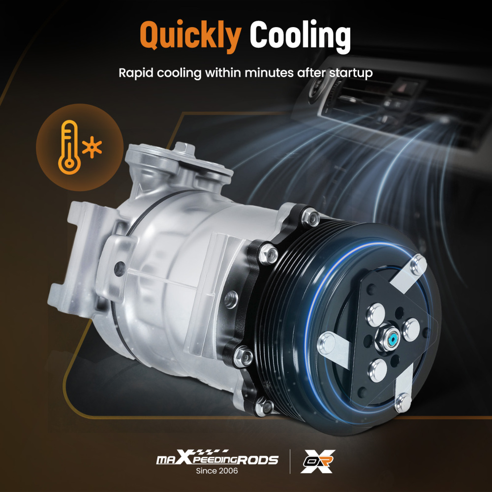 Compatible for AC Compressor w/ Clutch compatible for Chevrolet GMC C1500 C2500 K1500 K2500 K3500 CO20151C