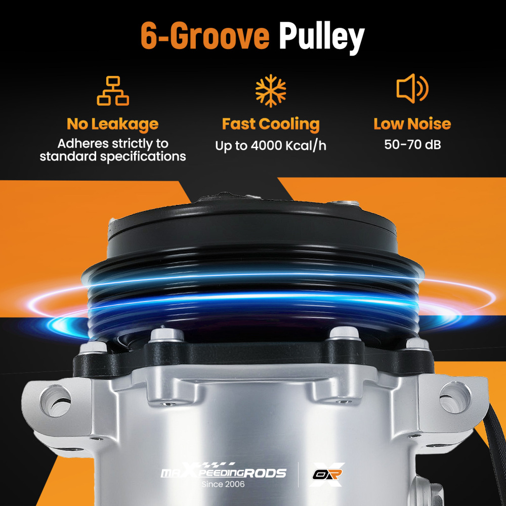 Compatible for AC Compressor w/ Clutch compatible for Chevrolet GMC C1500 C2500 K1500 K2500 K3500 CO20151C