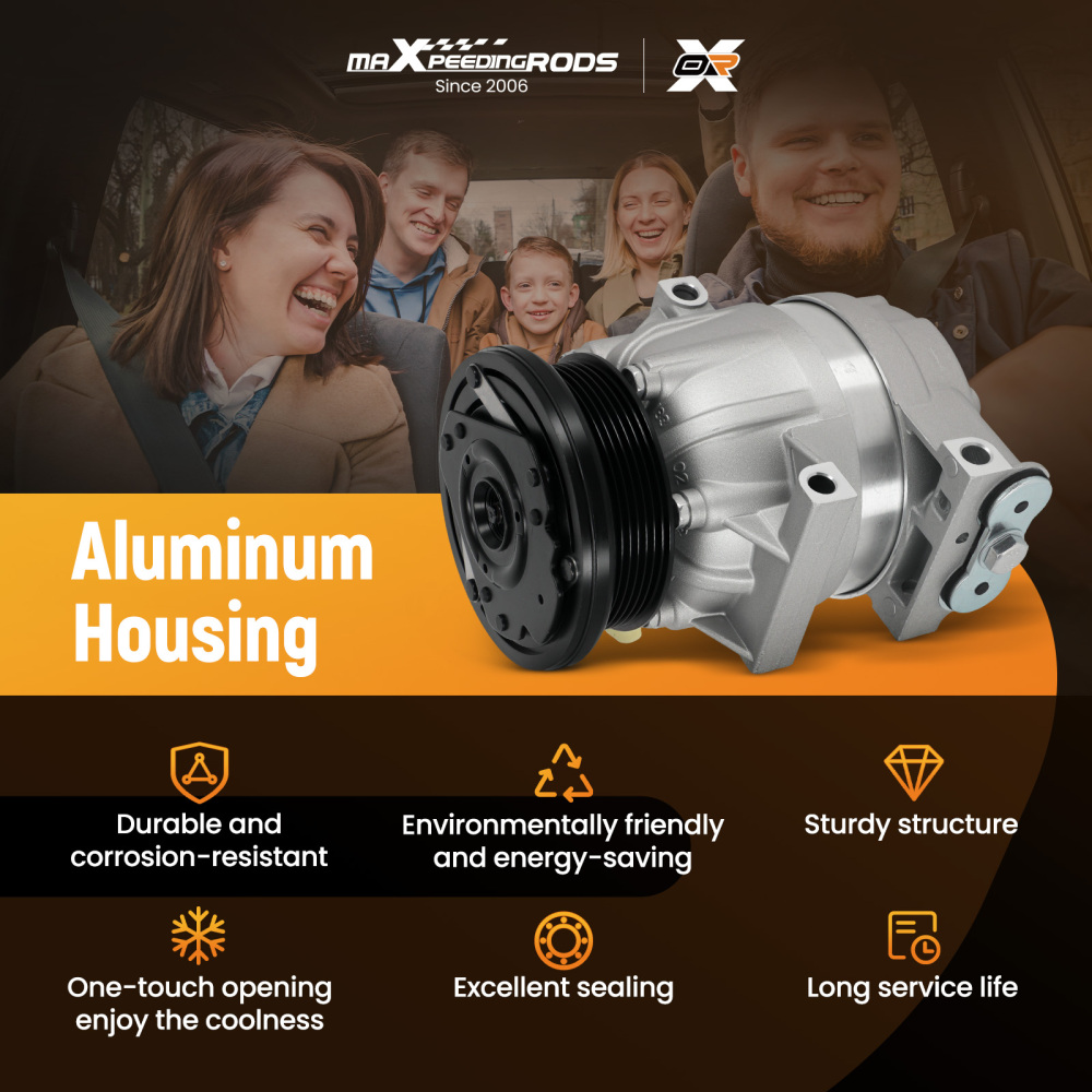 A/C Compressor compatible for Pontiac Grand Am Prix 99-05 Montana Trans Sport 3.1L 3.4L V6