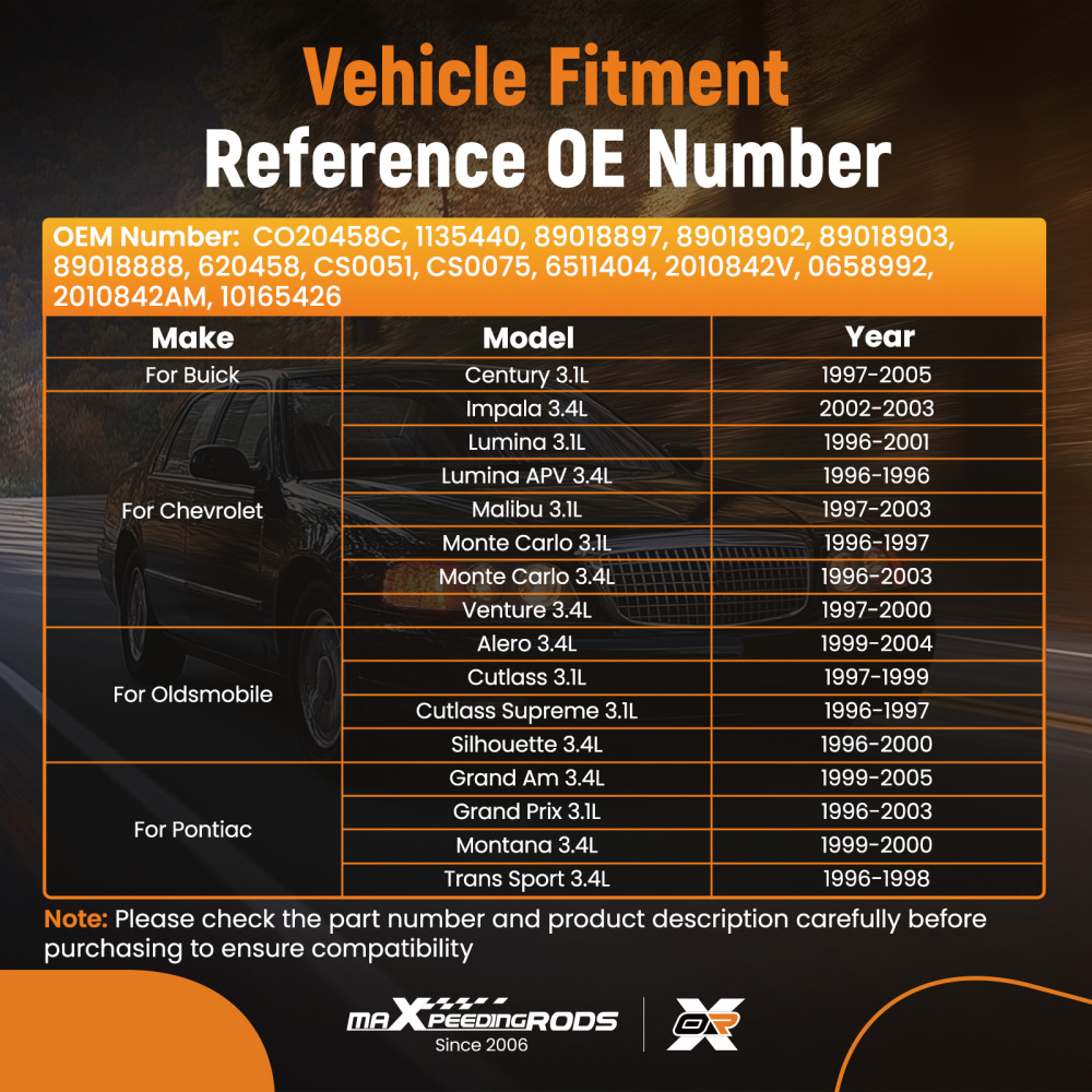 A/C Compressor compatible for Pontiac Grand Am Prix 99-05 Montana Trans Sport 3.1L 3.4L V6