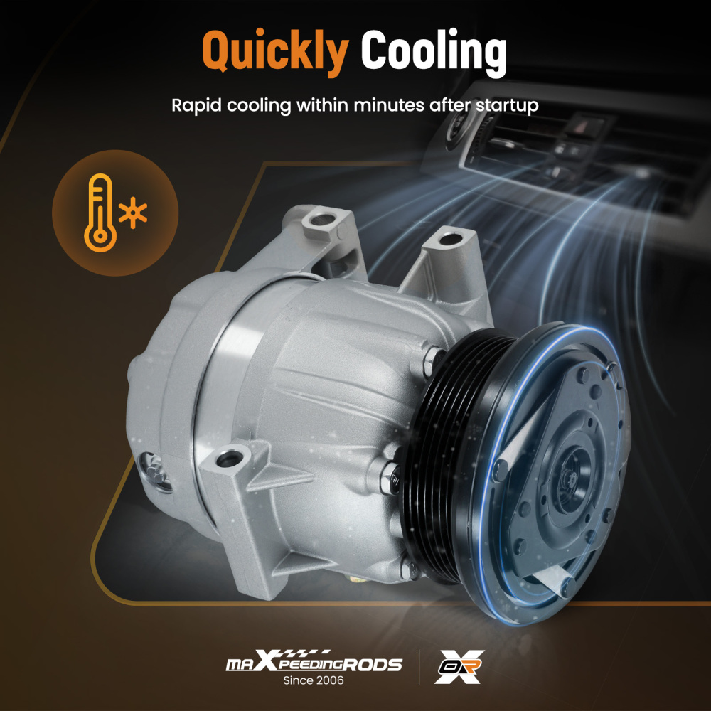 A/C Compressor compatible for Pontiac Grand Am Prix 99-05 Montana Trans Sport 3.1L 3.4L V6