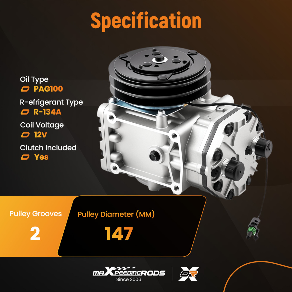 Compatible for AC Compressor compatible for Kenworth Freightliner Peterbilt 2502459C91 ER210L25248C