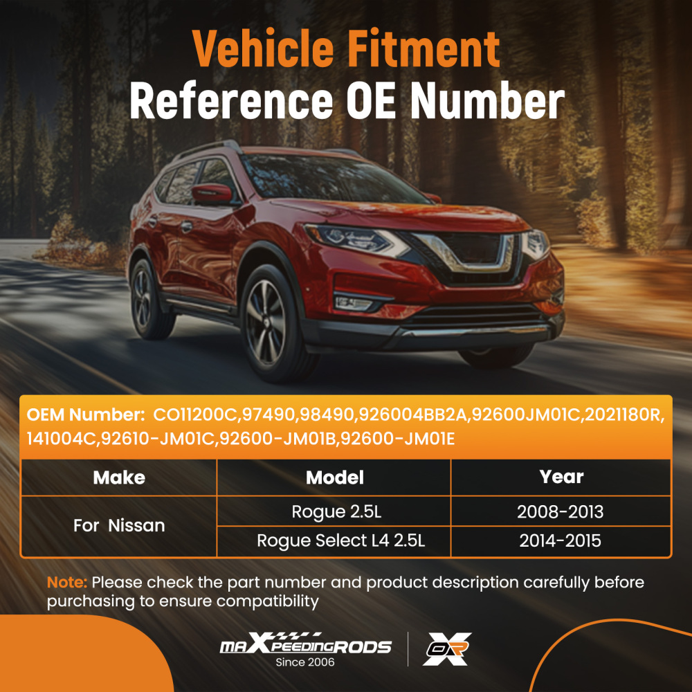 Compatible for AC Compressor w/6-Groove compatible for Nissan Rogue Select 2.5L 14-15 92600JM01B PAG46