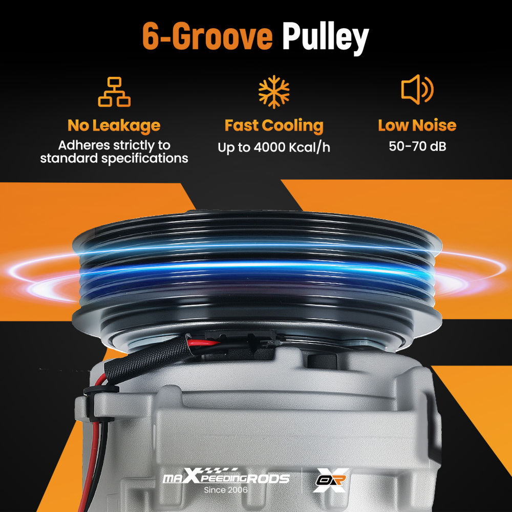 Compatible for AC Compressor w/6-Groove compatible for Nissan Rogue Select 2.5L 14-15 92600JM01B PAG46