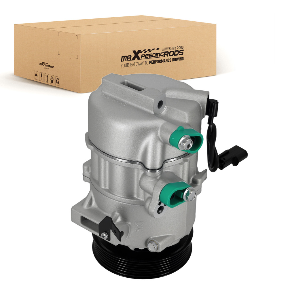 Compatible for AC Compressor w/Clutch compatible for Kia K900 5.0L V8 2015-2017 97701-3T300 CO11442C Front