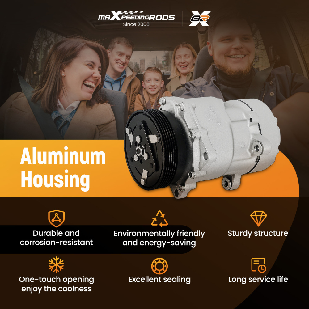 Compressore aria condizionata compatibile per Audi A3 compatibile per VW Bora Sharan compatibile per Ford Galaxy 1J0820805