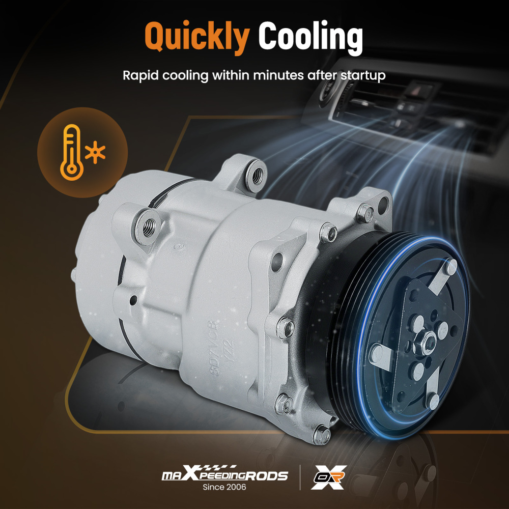 Compressore aria condizionata compatibile per Audi A3 compatibile per VW Bora Sharan compatibile per Ford Galaxy 1J0820805