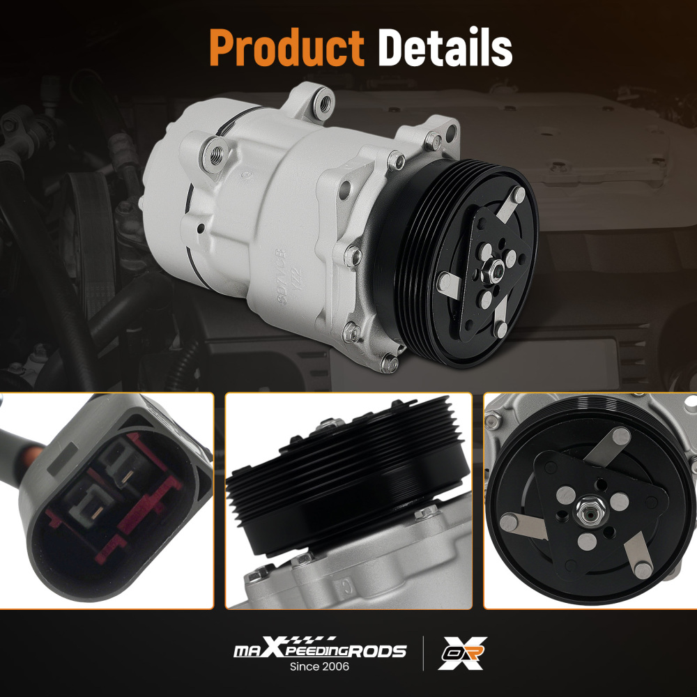 Compressore aria condizionata compatibile per Audi A3 compatibile per VW Bora Sharan compatibile per Ford Galaxy 1J0820805