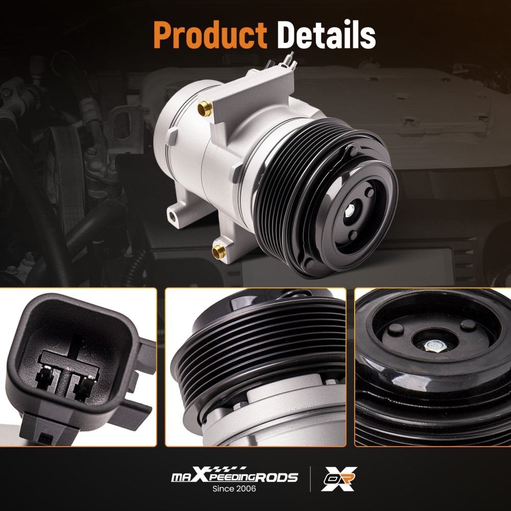 A/C Air Compressor With Clutch compatible for Ford Ranger 2.2 TDCi 2011-2016 1715093 12V